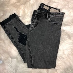 All Saints Acid Wash Black Denim